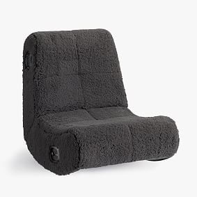 Charcoal Sherpa Mini Rocker Gaming Chair Pottery Barn Teen