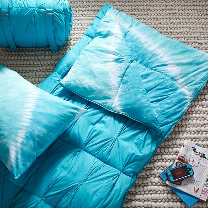 Tie Dye Sleeping Bag &amp; Pillow Case, Pool