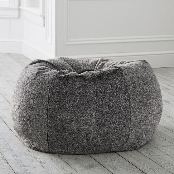 Speckled Coat Faux-Fur Bean Bag Chair | Pottery Barn Teen