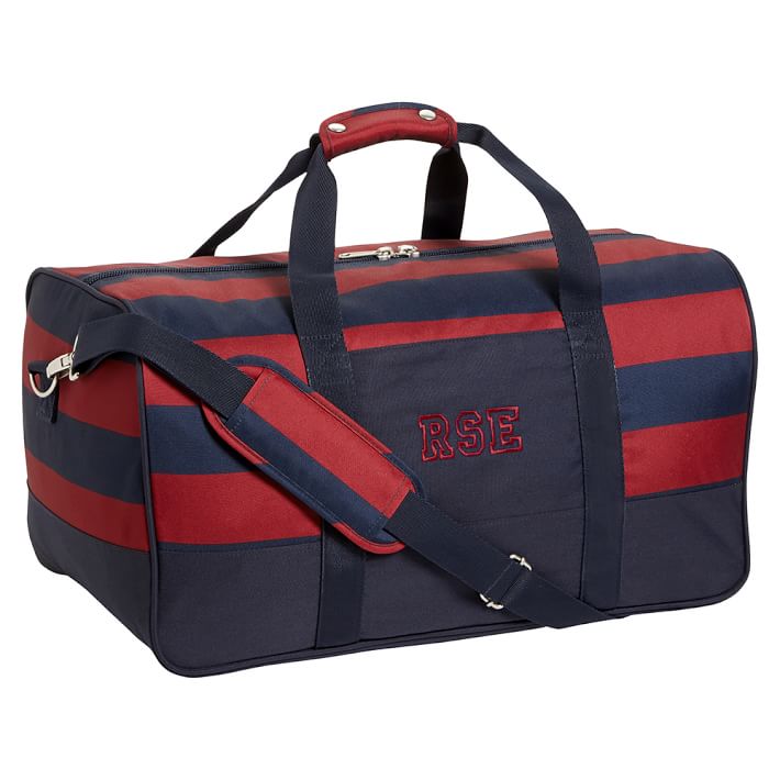 Getaway Red/Navy Rugby Duffle Bag