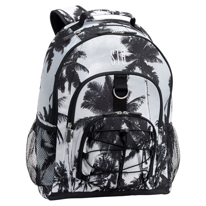 Gear-Up Black &amp; White Palms Backpack