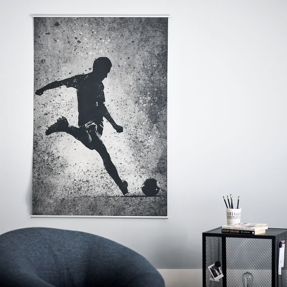 Soccer Mural | Wall Decor | Pottery Barn Teen