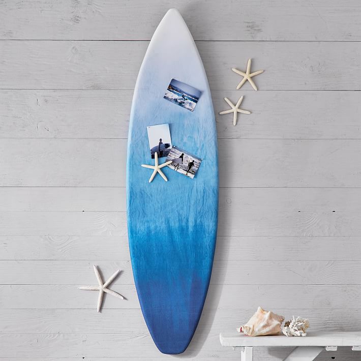 Surfboard Pinboard, Ombre Blue