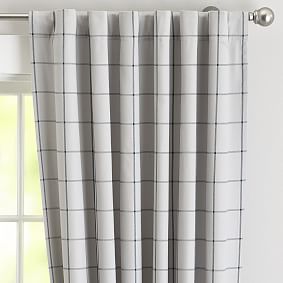 Boxter Plaid Blackout Curtain | Teen Curtains | Pottery Barn Teen