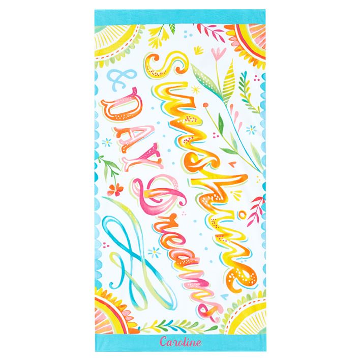 Katie Daisy &quot;Sunshine and Daydreams&quot; Beach Towel