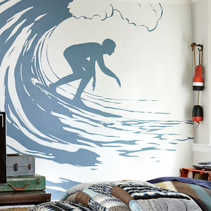 Surfer Wall Decal | Pottery Barn Teen