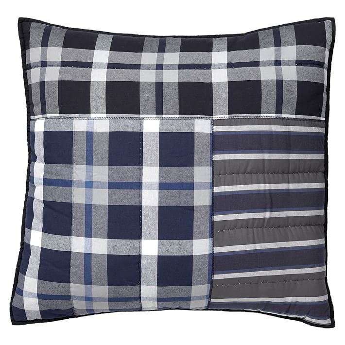 Uptown Patchwork Boy's Quilt + Sham Pottery Barn Teen