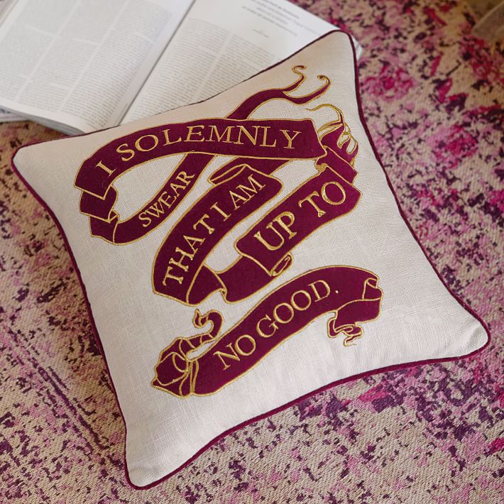 I solemnly shop swear pillow