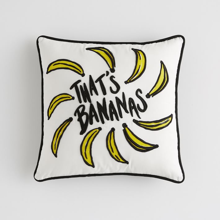 Prep Whimsy That's Bananas Pillow