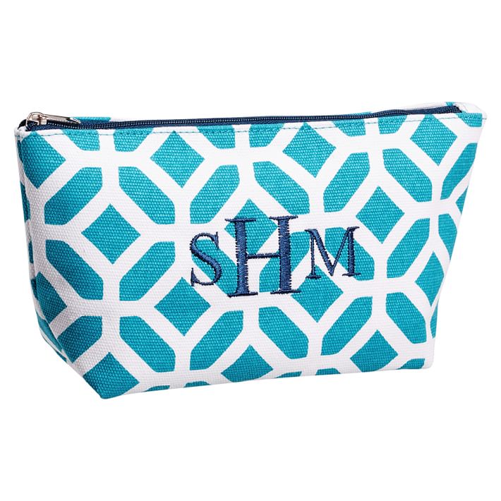 Surf Swell Beauty Pouch, Navy Peyton