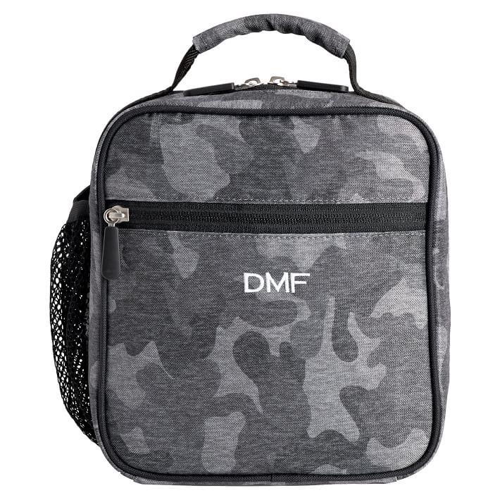Gear-Up Heathered Black Camo Classic Lunch Box