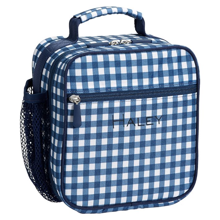 Gear-Up Navy Gingham Classic Lunch Bag