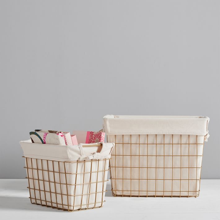 Lined Wire Baskets