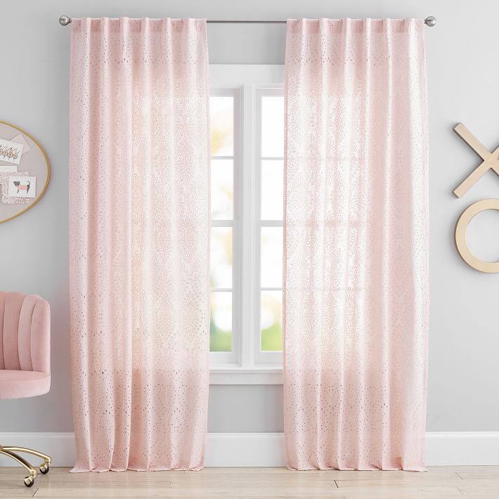 The Emily & Meritt Eyelet Curtain | Teen Curtains | Pottery Barn Teen