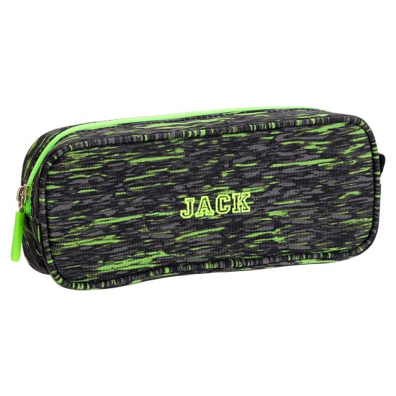 Green Static Pencil Case Pencil Pouch Pottery Barn Teen