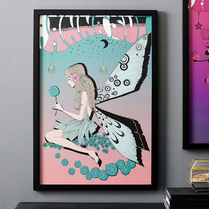 Anna Sui Digital Fairy Print, Pink/Blue