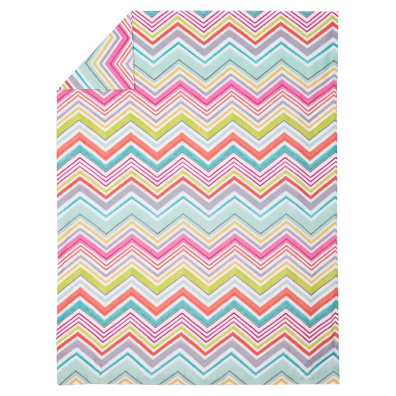 Zig N Zag Teen Duvet Cover + Sham Pottery Barn Teen