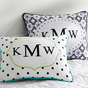 Pottery barn sale monogram pillow