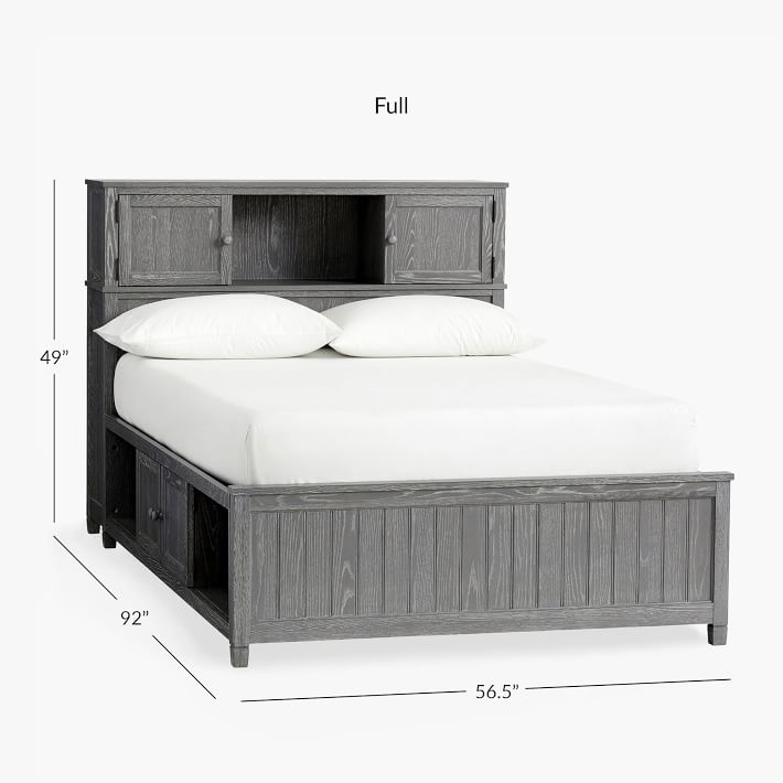 Pottery Barn Teen Beadboard Queen Storage Bed, 35% Off