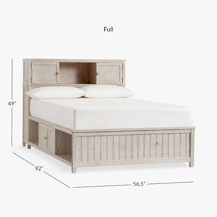 Pottery Barn Teen Beadboard Queen Storage Bed, 35% Off