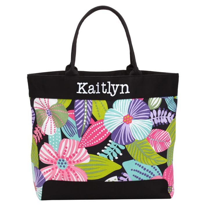 Beach Tote Speckled Floral
