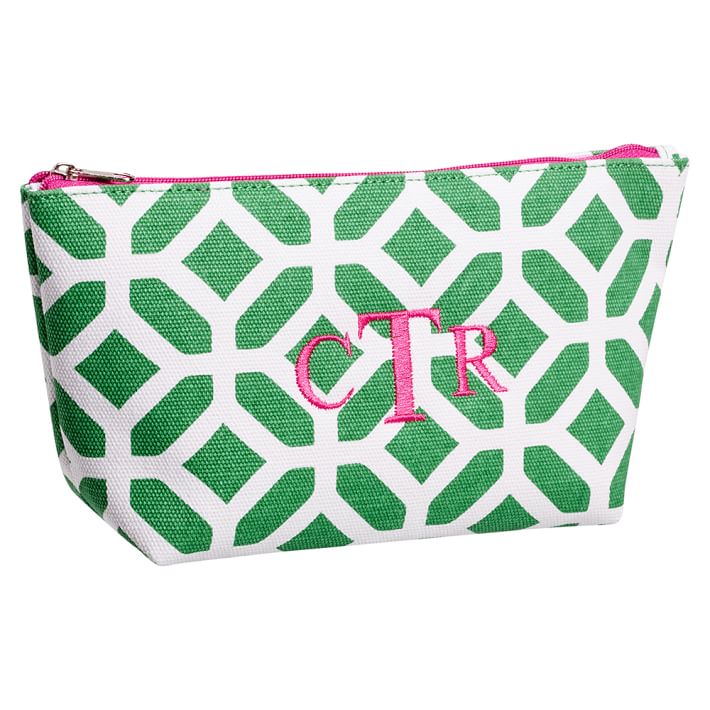 Surf Swell Beauty Pouch, Green Peyton
