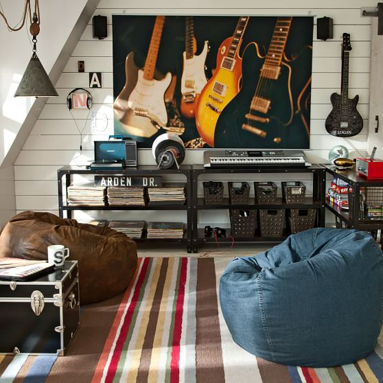 Electric Guitars Wall Mural Wall Decor Pottery Barn Teen