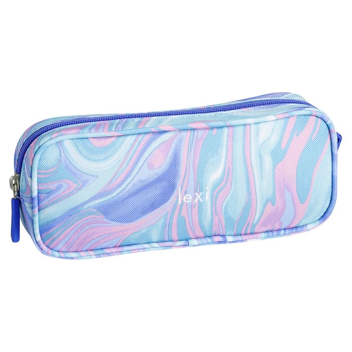 Gear-Up Pink/Purple Marble Pencil Case