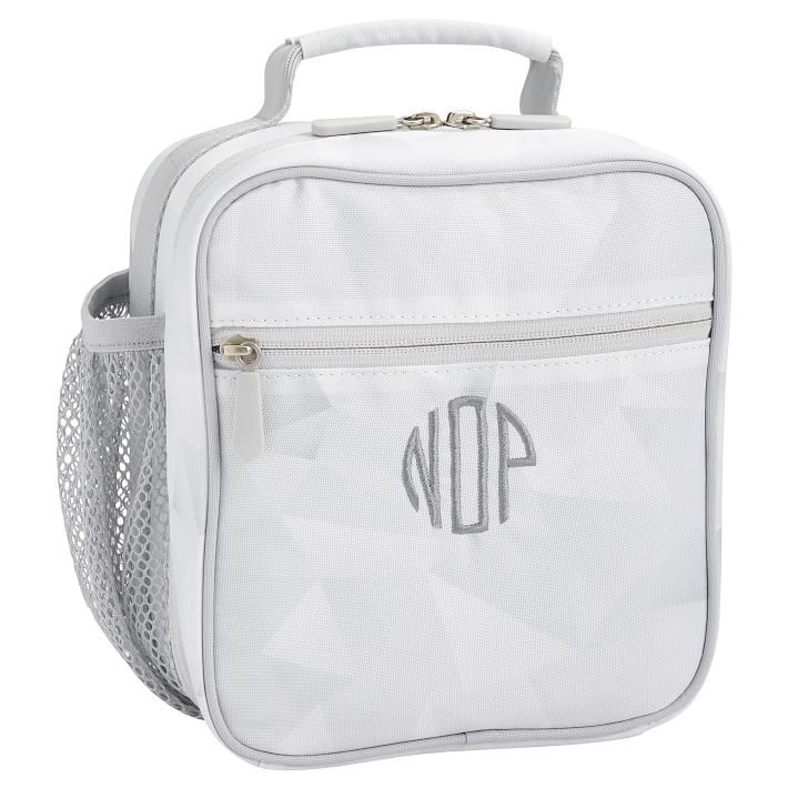 Gear-Up White Facet Classic Lunch Bag