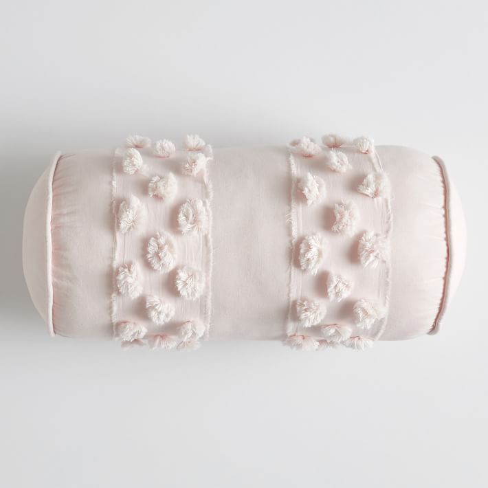 Pretty Pom Bolster Pillow Teen Throw Pillow Pottery Barn Teen