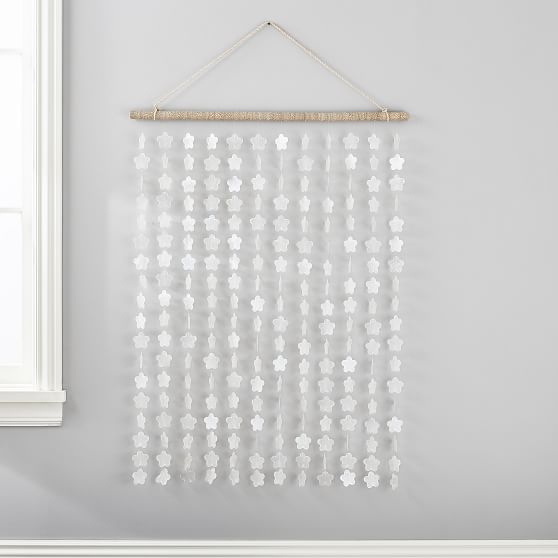 Capiz Flower Wall Hanging Wall Decor Pottery Barn Teen
