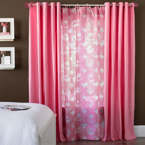 Swirly Sheer Curtain Sale Pottery Barn Teen