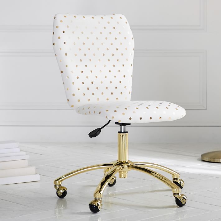 The Emily &amp; Meritt Gold Dot Airgo Swivel Desk Chair