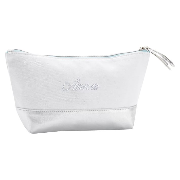 Sleepover Silver Colorblock Boat Pouch