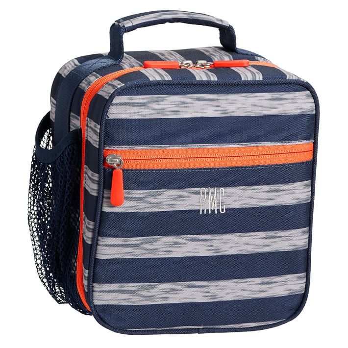 Gear-Up Marled Stripe Navy Classic Lunch Bag