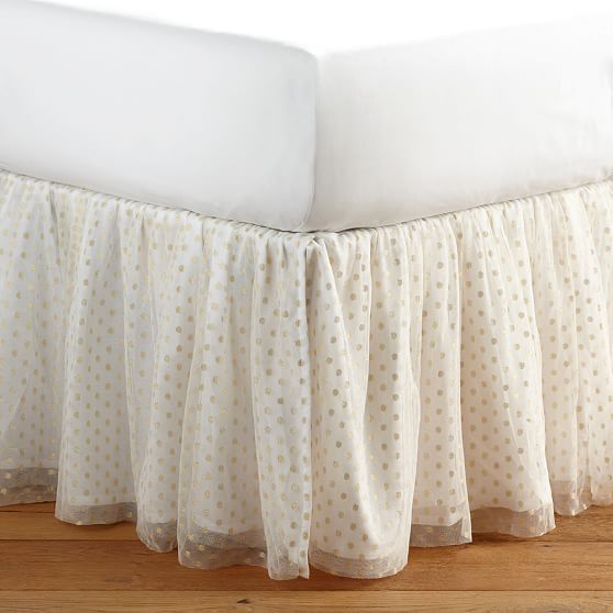 The Emily & Meritt Tulle Tutu Girls Bed Skirt Pottery Barn Teen
