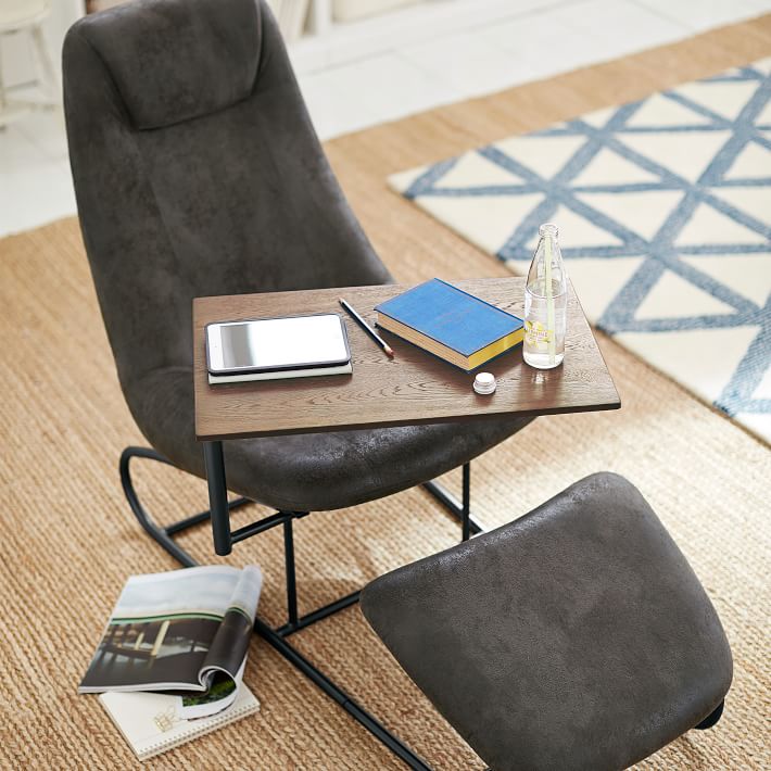 Charcoal Trailblazer Chaise Study Chair