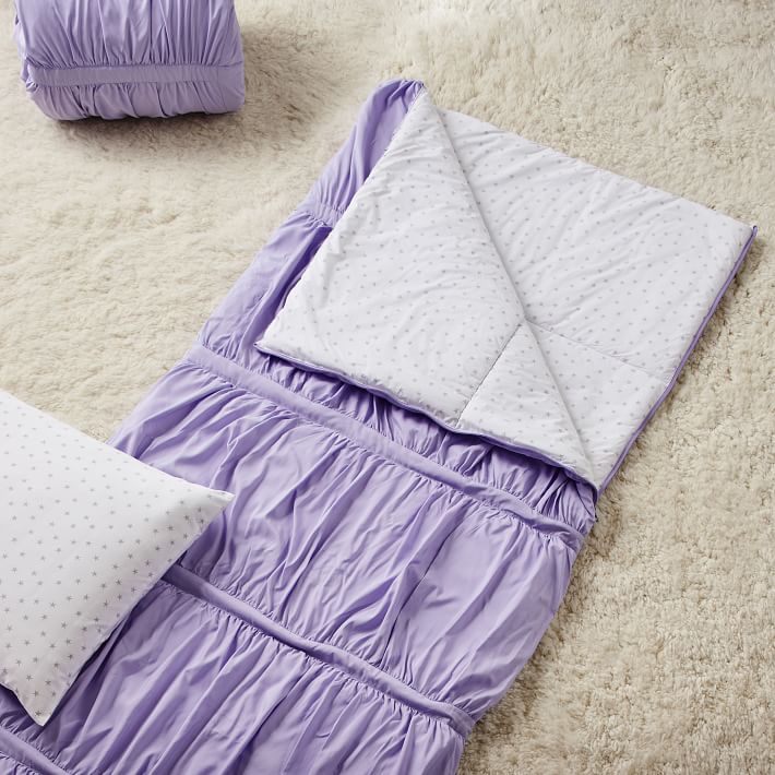 Lavender Pucker Up Sleeping Bag &amp; Pillowcase