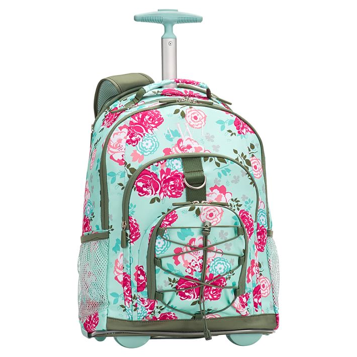 Gear-Up Pool Garden Party Floral Rolling Backpack