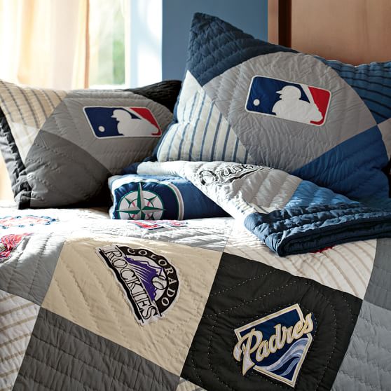 2012 MLB National League Teen Quilt + Sham Pottery Barn Teen