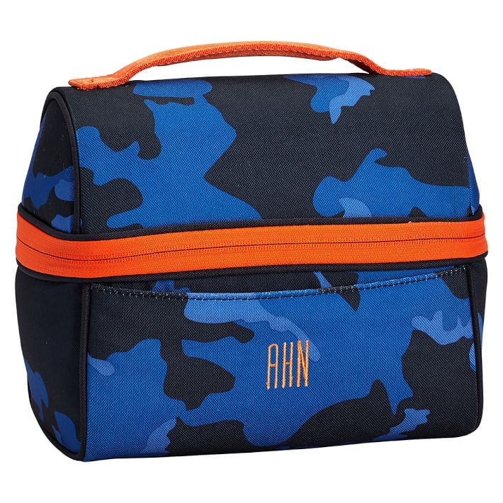 Gear-Up Blue Camo Retro Lunch Bag