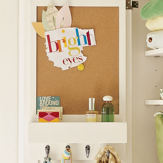 Hampton 18" Vanity Bookcase with Mirror Pottery Barn Teen