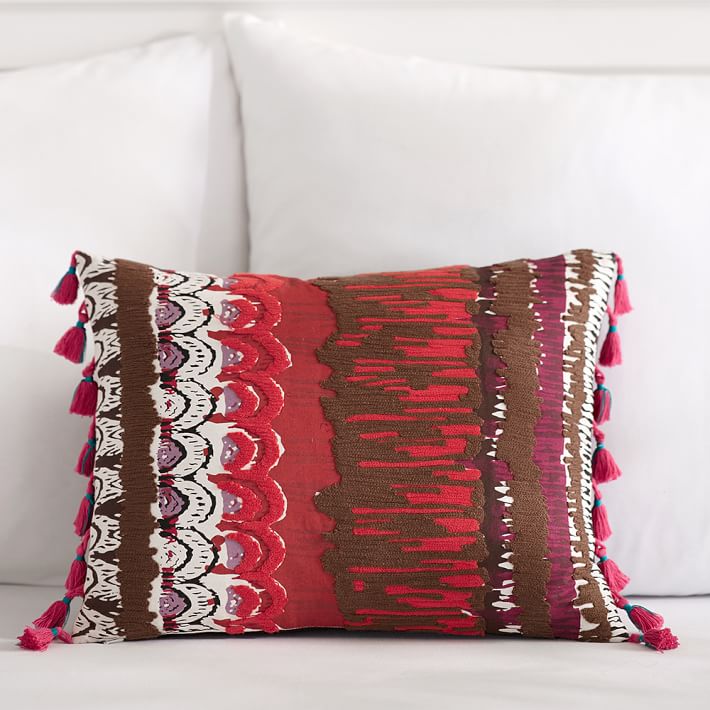 Painterly Printed Pillow Cover