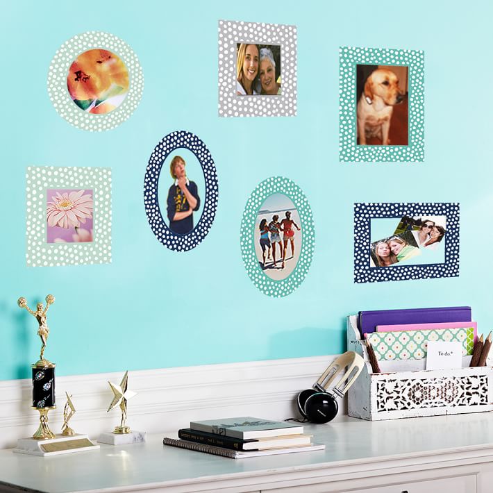 Decal Photo Frames, Set of 7