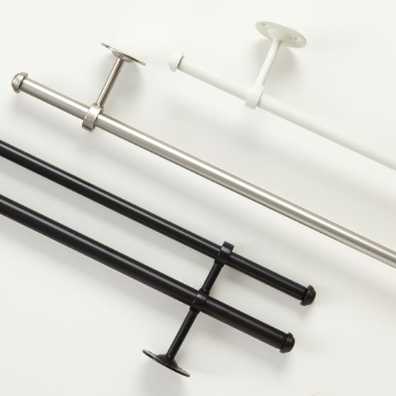 Classic Steel Curtain Rod Sale Pottery Barn Teen