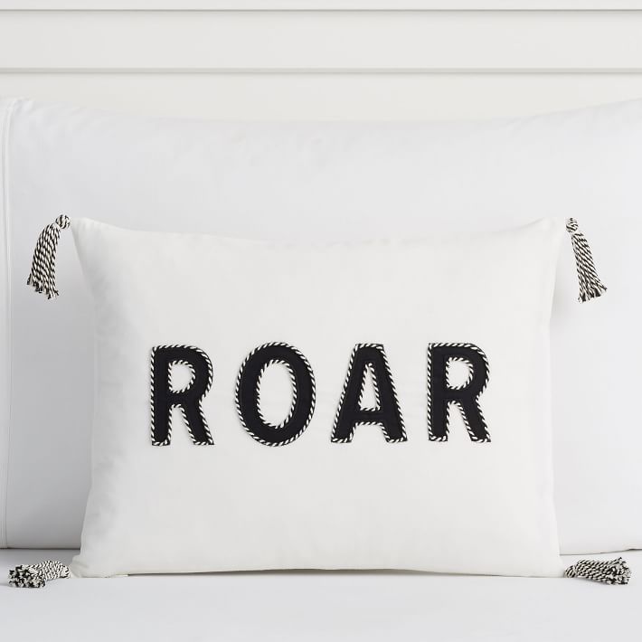 The Emily & Meritt Roar Pillow Covers Pottery Barn Teen