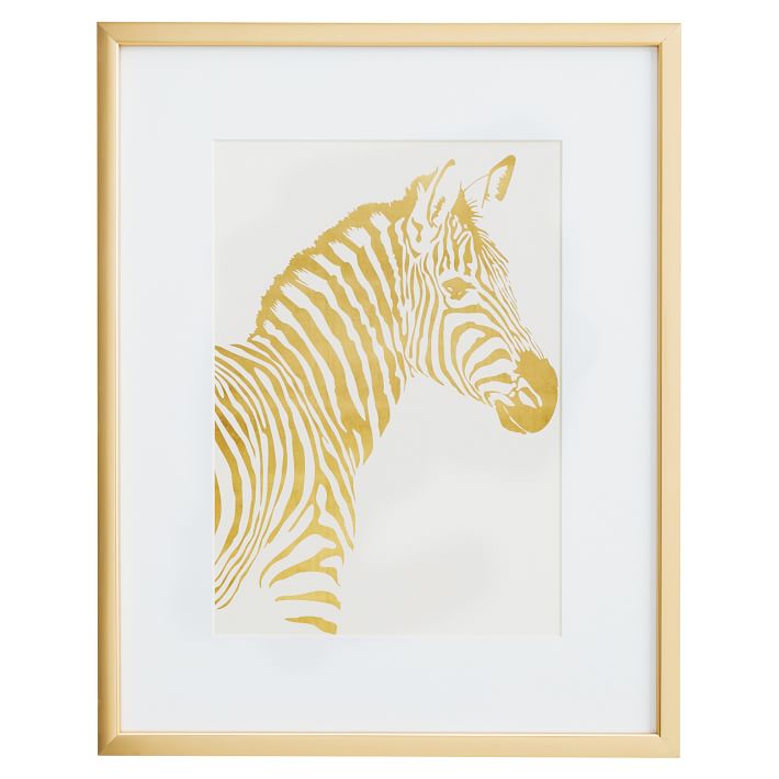 Zebra Framed Art, 16"x20" Wall Prints Pottery Barn Teen