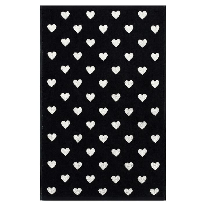 Hearth And Hand Embroidered Black White Hand Towel