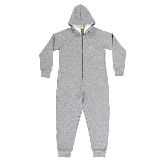 Cozy Jersey Onesie Gray Pottery Barn Teen