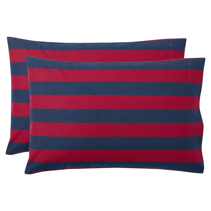 Stowe Stripe Flannel Pillowcases
